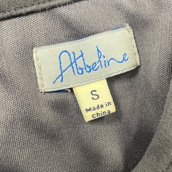 Abbeline Womens Short Sleeve Gray Mini Dress With Lace-Up Side Detail Sz S - Picture 5 of 7